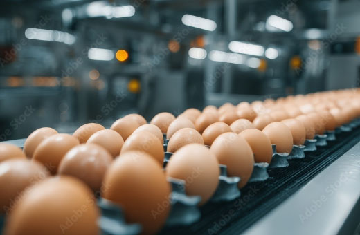 Línea de clasificación de huevos