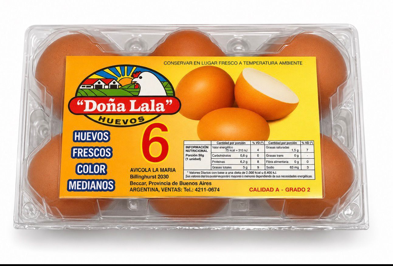 6 unidades color · Pack cristal