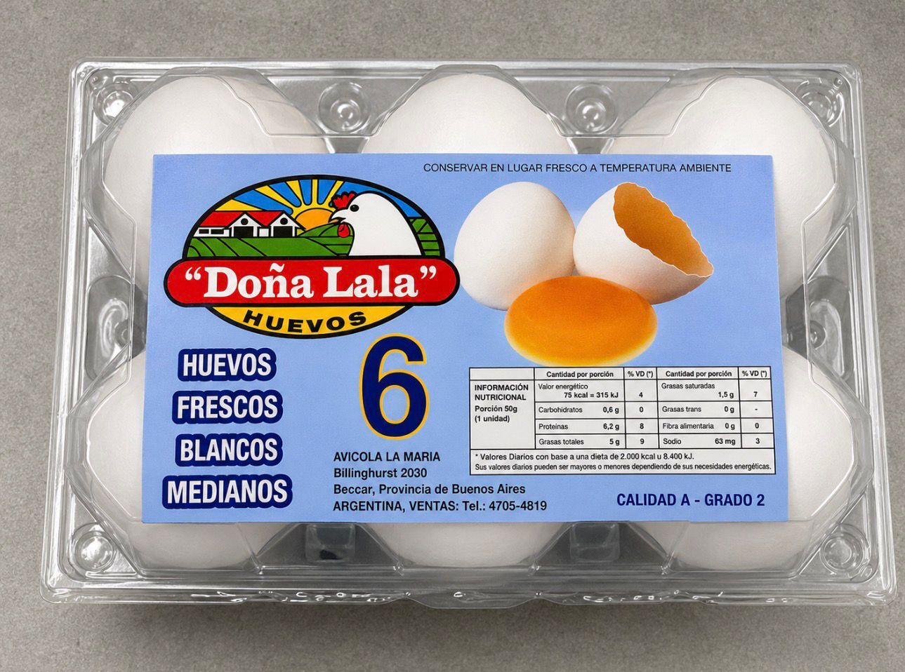 6 Huevos Blancos